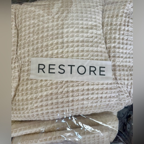 Restore Home 3 Piece Queen Duvet Cover and Shams Cream - Picture 11 of 13